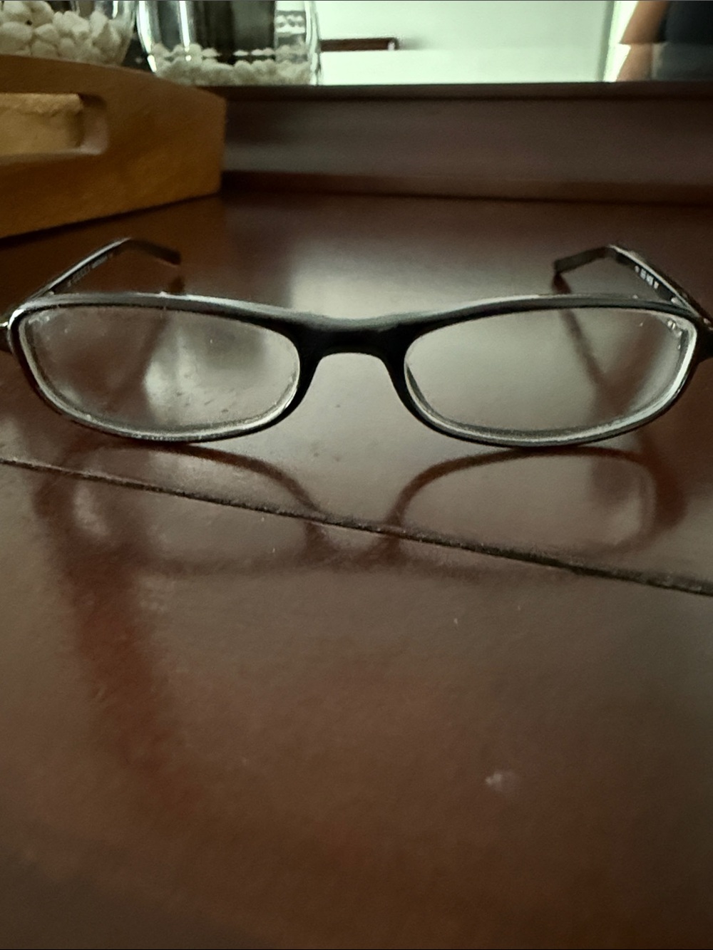 Gucci Black Rectangular Glasses